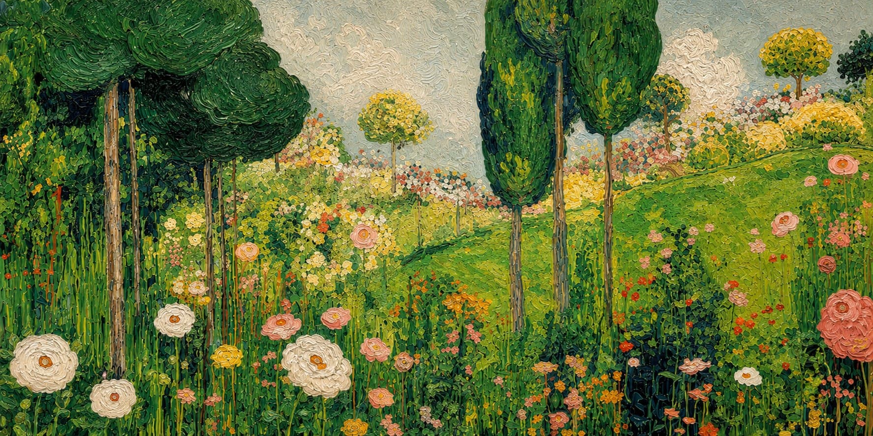 Garden in bloom