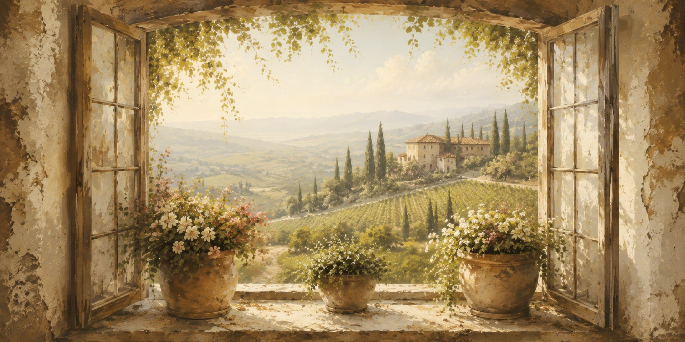 Sunlit landscape